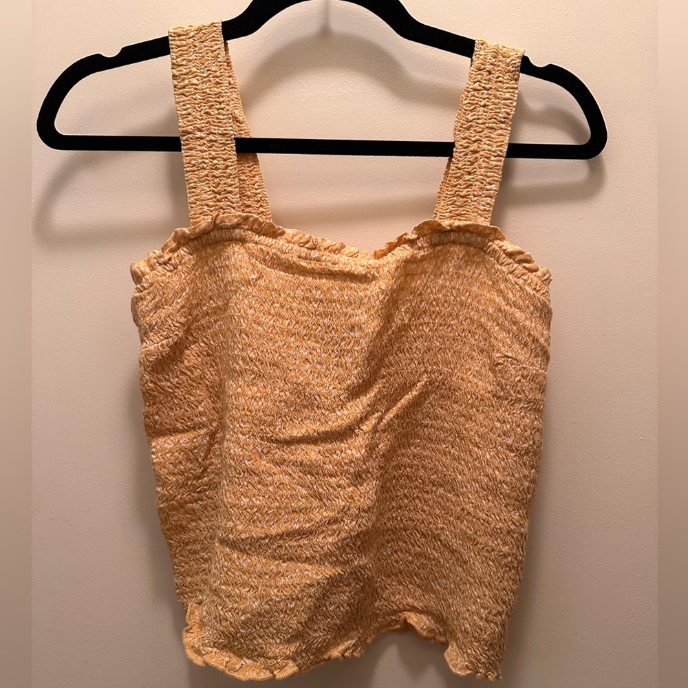 Abercrombie Yellow Ruched Tank-top